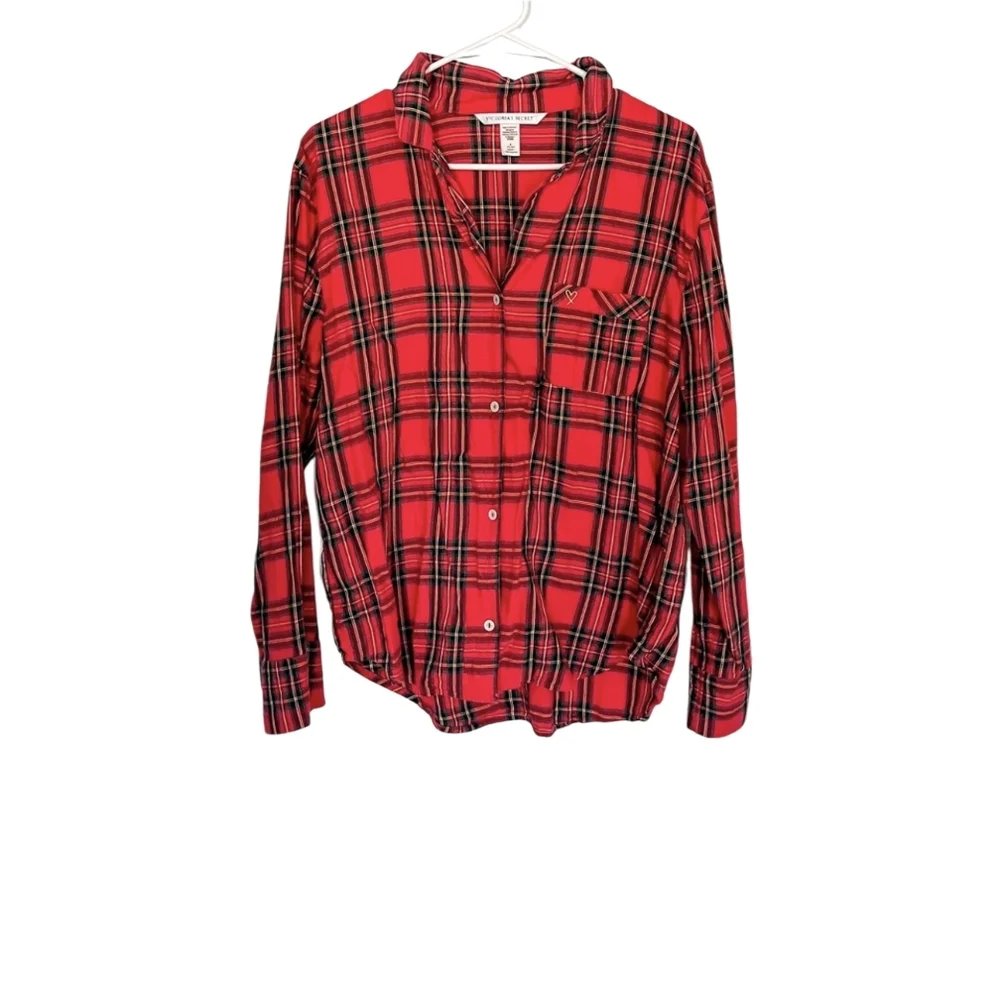 VS Red Plaid PJ Shirt